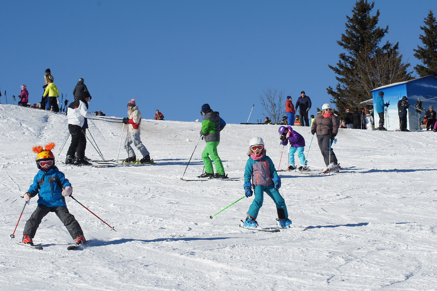 Ein Skikurstag auf dem Kandel